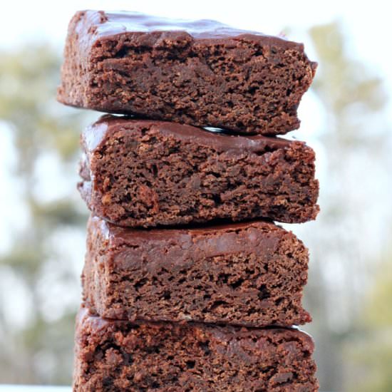 Healthy Red Wine Brownies