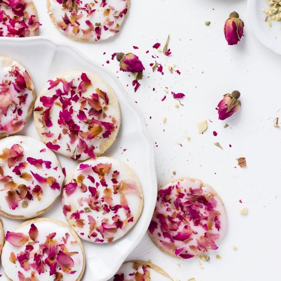 Milk Masala Rose Cookies