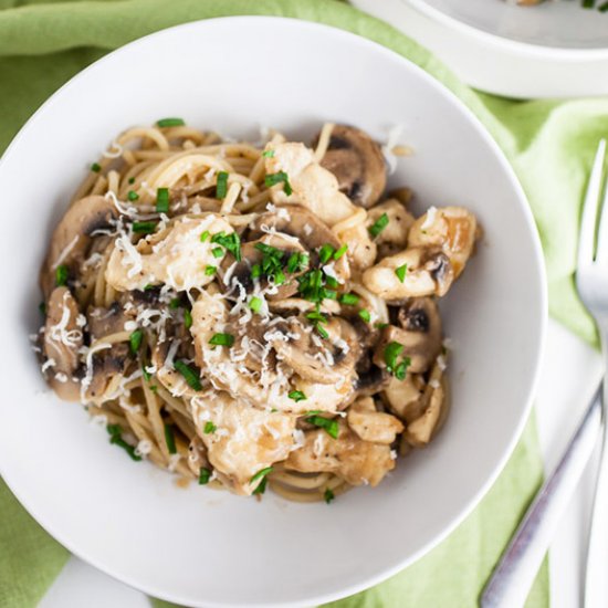 Easy Chicken Marsala Pasta