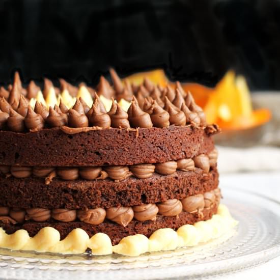 Dark Chocolate Orange Cake