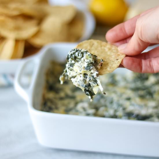 Skinny Spinach Artichoke Soup