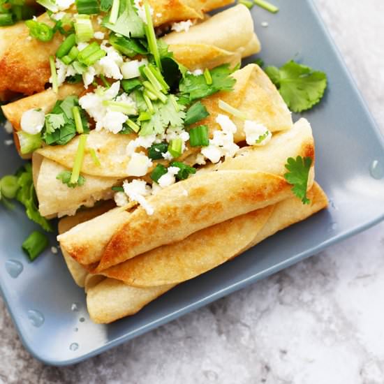 Traditional Mexican Flautas