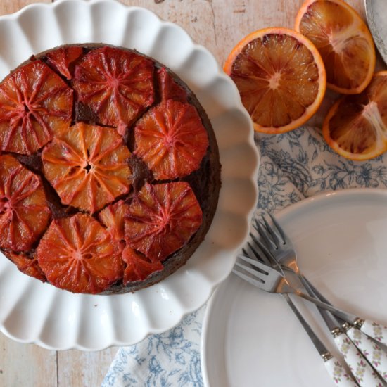 Chocolate Orange Upside Down Cake