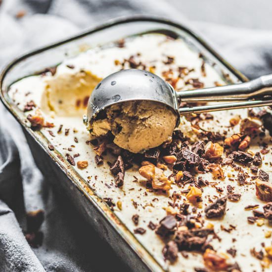 No Churn Roasted Chestnut Ice Cream