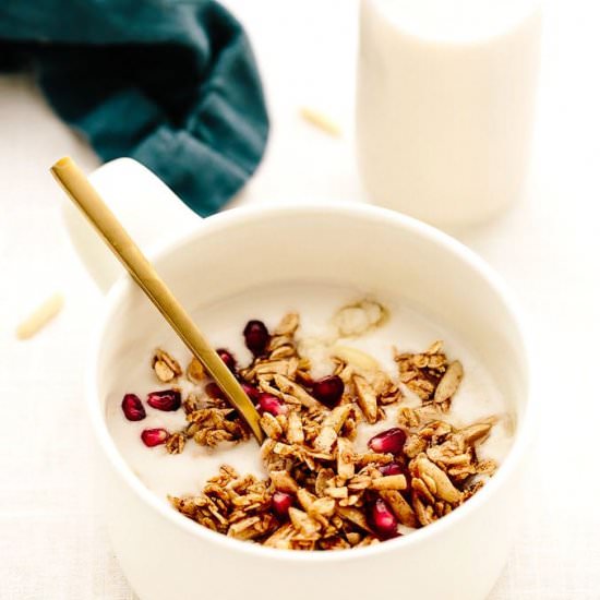 Easy Vegan Cinnamon Almond Granola