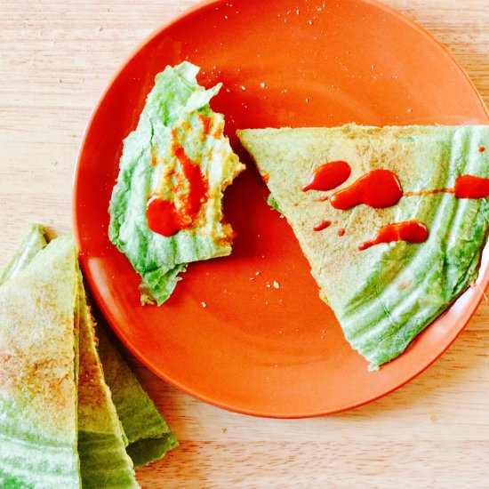 Easy Cheesy Vegan Tofu Quesadillas