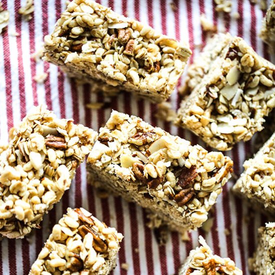 Homemade granola bars