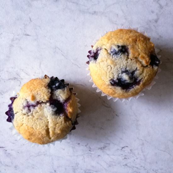 Low-Carb Blueberry Muffins