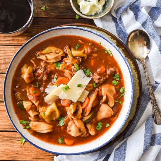 Italian Sausage Tortellini Soup