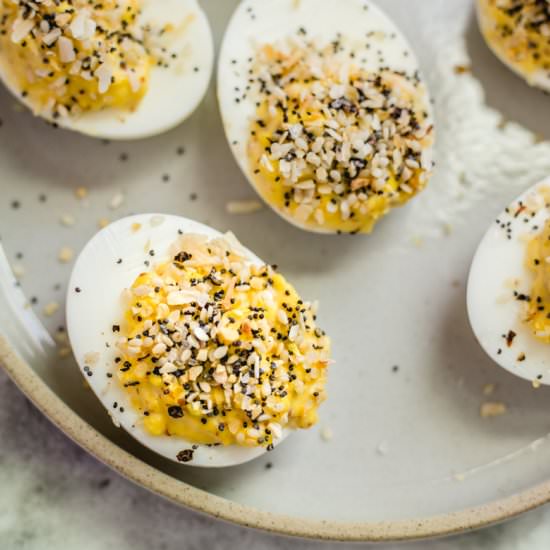 Everything Bagel Deviled Eggs