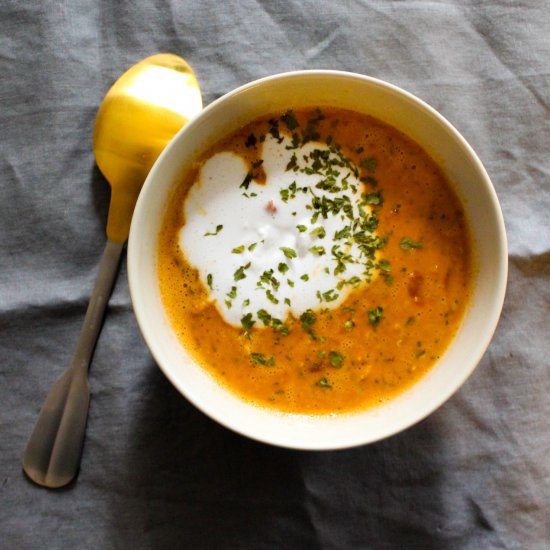 Yotam Ottolenghi’s lentils soup