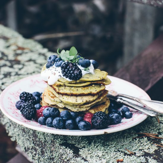 Broccoli Chia Pancakes