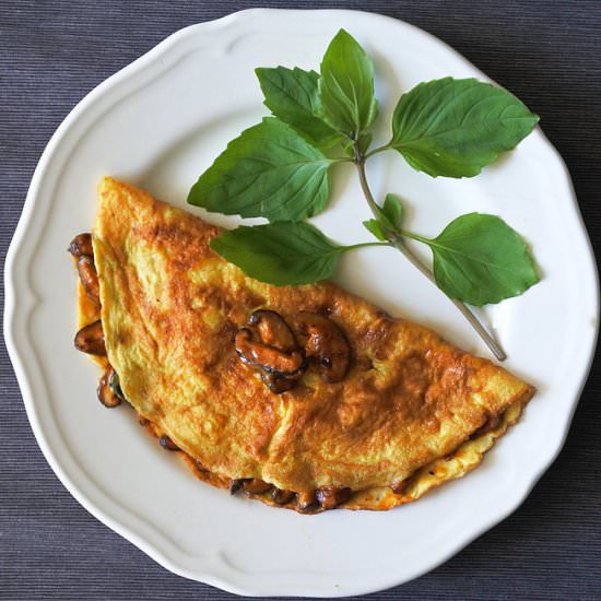 Thai Chili Mushroom Omelette