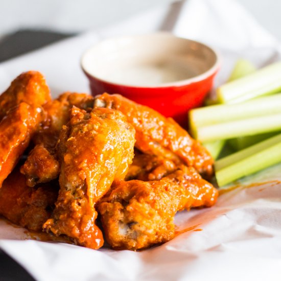 Crispy Baked Buffalo Wings