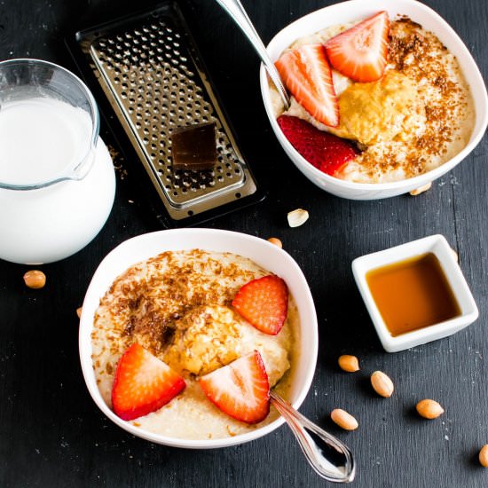 Peanut Butter Quinoa Flake Porridge