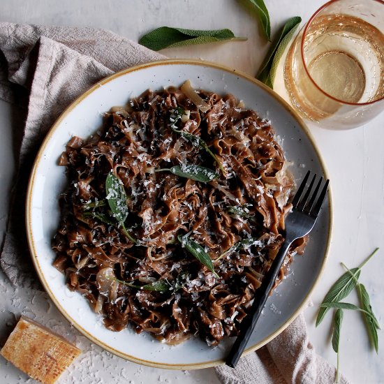 Black Garlic Pasta