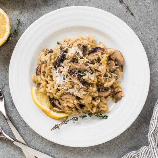 Instant Pot Wild Mushroom Risotto