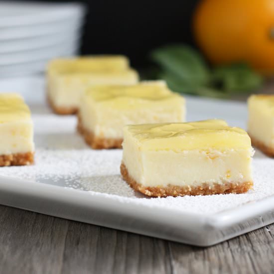 Meyer Lemon Cheesecake Bars