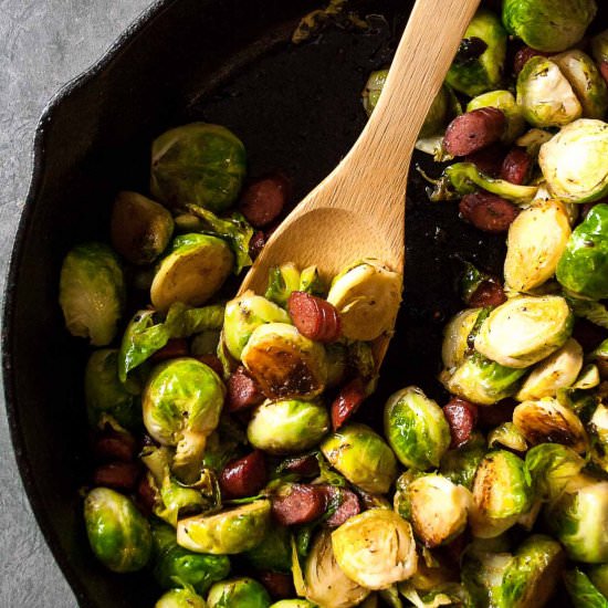 Sweet and Spicy Brussels Sprouts