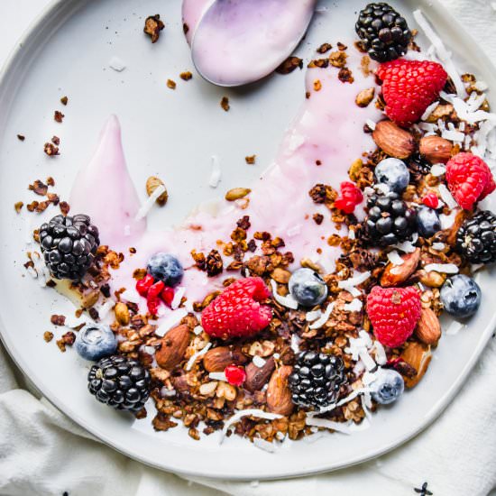 Berry Parfait + Homemade Granola