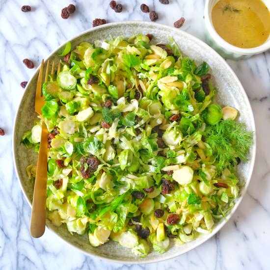 Shredded Brussels Sprouts Salad