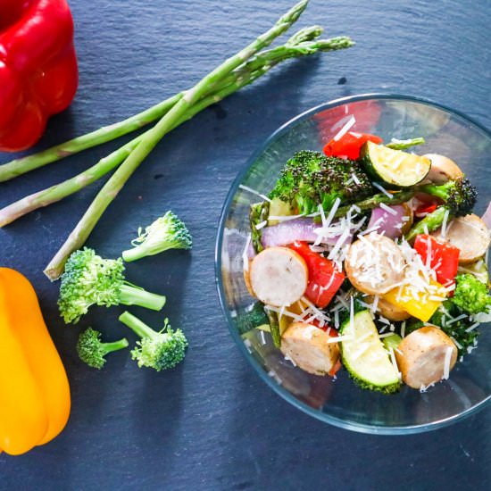 Sheet Pan Sausage & Veggie Dinner