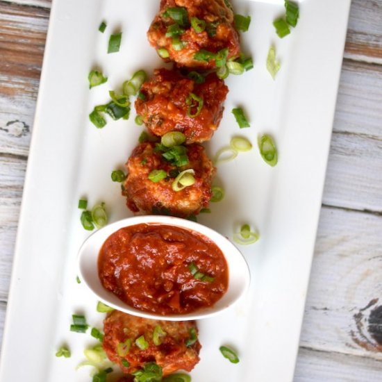 Scallion Chicken Meatballs