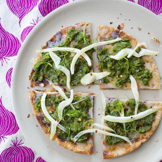 Scallion and Fennel Flatbread