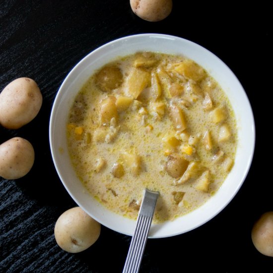 Instant Pot Corn & Potato Chowder