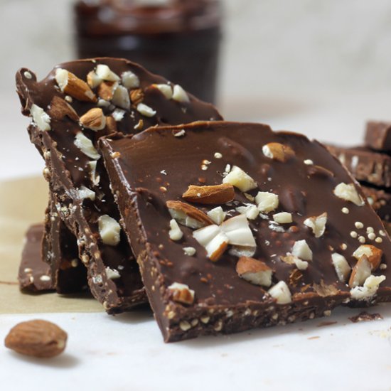 Chocolate Hazelnut Crispy Bark