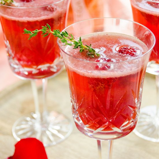 Raspberry Rosé Cocktail