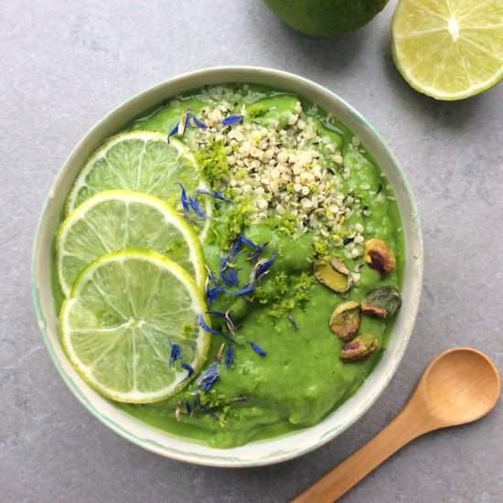 Lime Smoothie Sorbet Bowl