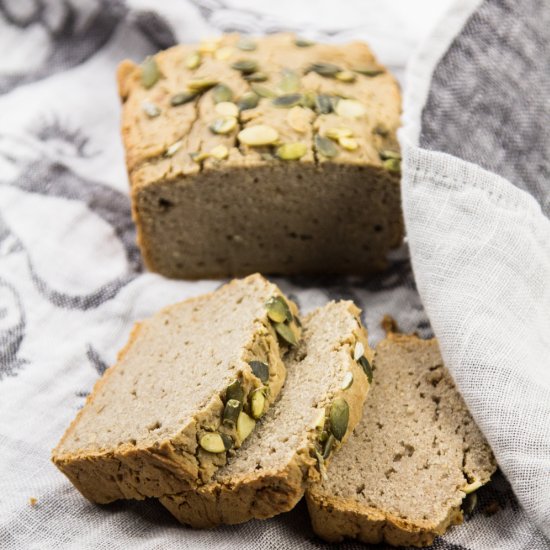 Gluten-free Hummus Buckwheat Bread