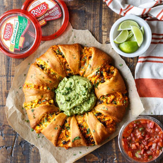 Chicken Enchilada Crescent Ring