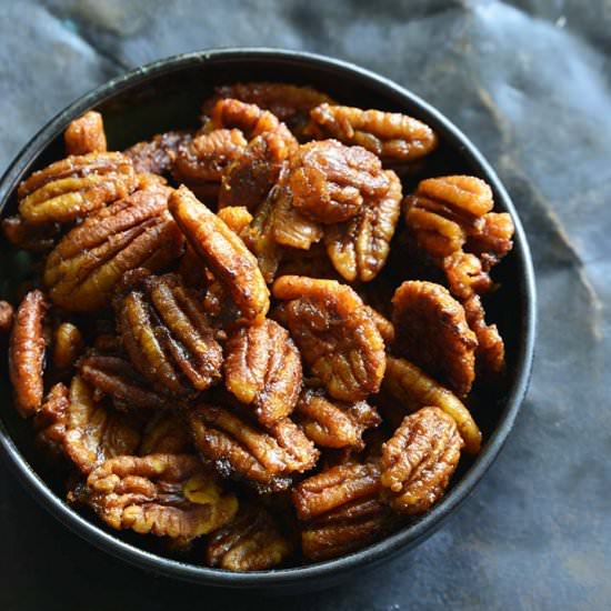 Sweet & Spicy Buffalo Pecans