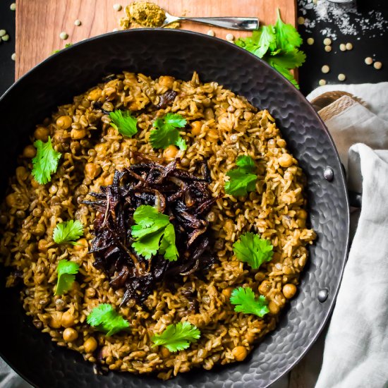 mujadara lentil pilaf