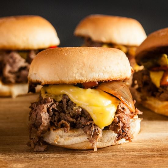 Philly Cheesesteak Sliders