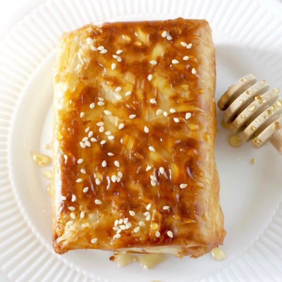 Feta in Crispy Filo with Honey