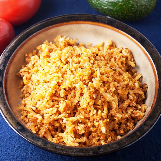 Spiralized Mexican Cauliflower Rice