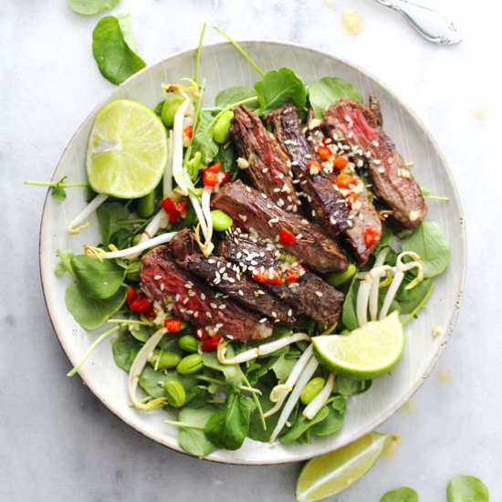 Korean BBQ Steak Salad