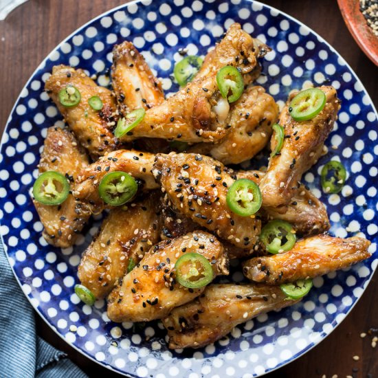 Whole30 Baked Sticky Asian Wings