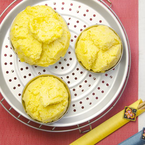 Chinese Pumpkin Steamed Cakes