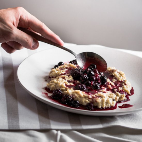 Porridge with Stewed Berries