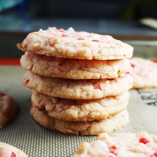 Cherry Almond Sugar Cookies