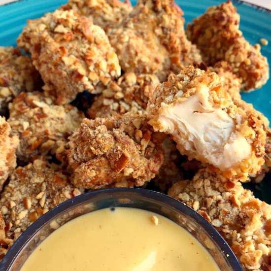 Pretzel Crusted Chicken Nuggets