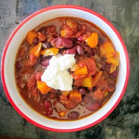 Vegan Maple Sweet Potato Chili