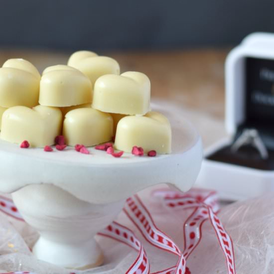 Raspberry Cream White Chocolates