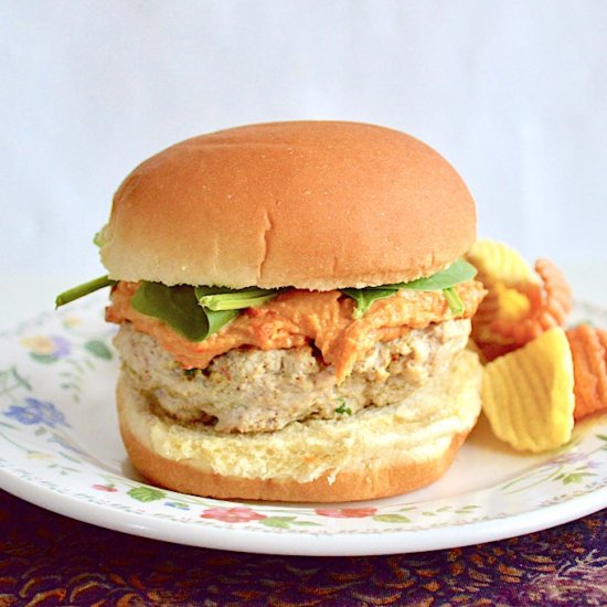 Moroccan Chicken Burgers