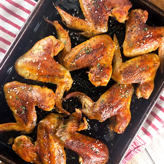 Baked Sheet Pan Buffalo Wings