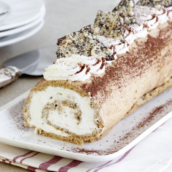 Tiramisu Cake Roll